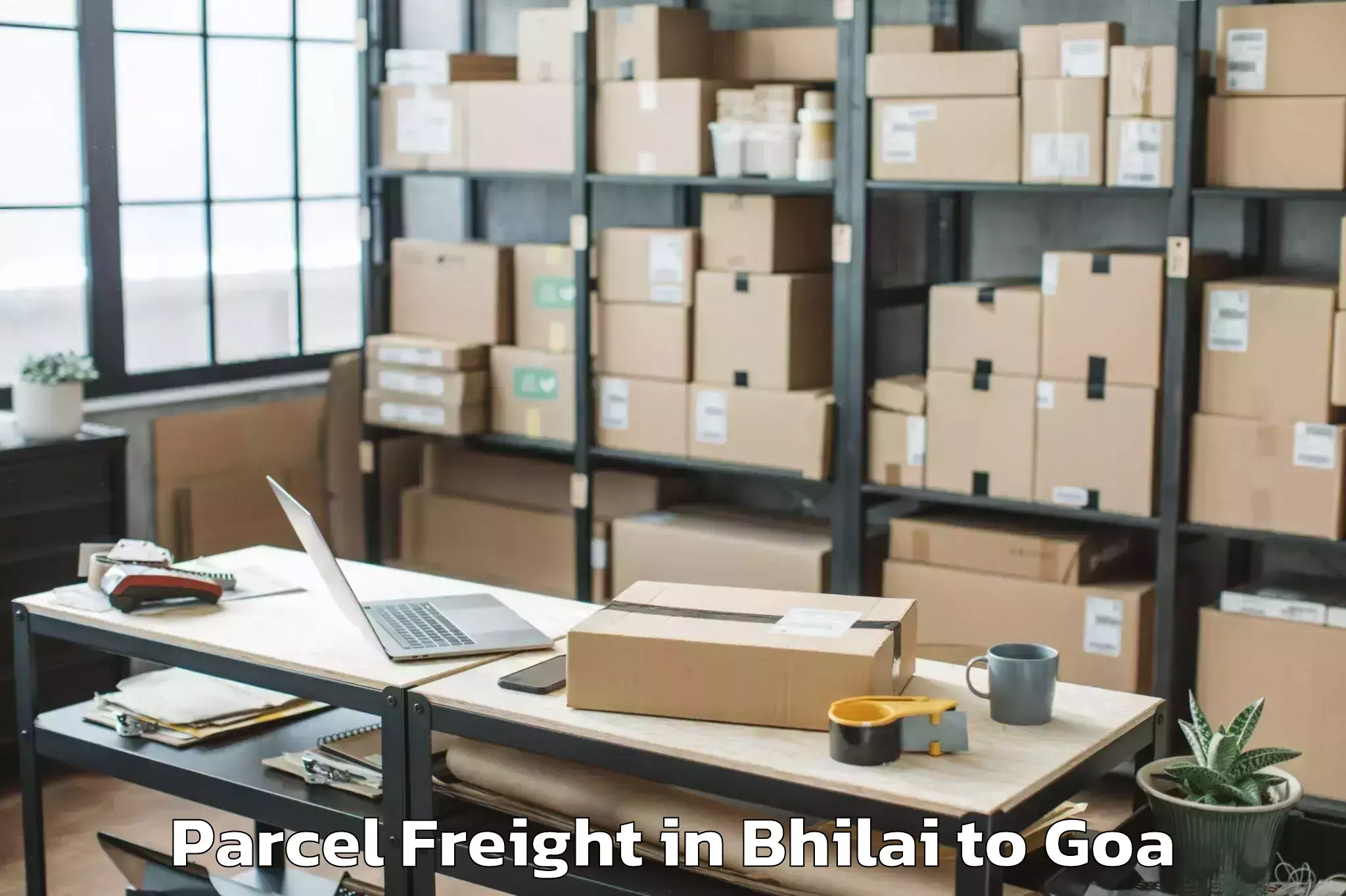 Easy Bhilai to Saligao Parcel Freight Booking